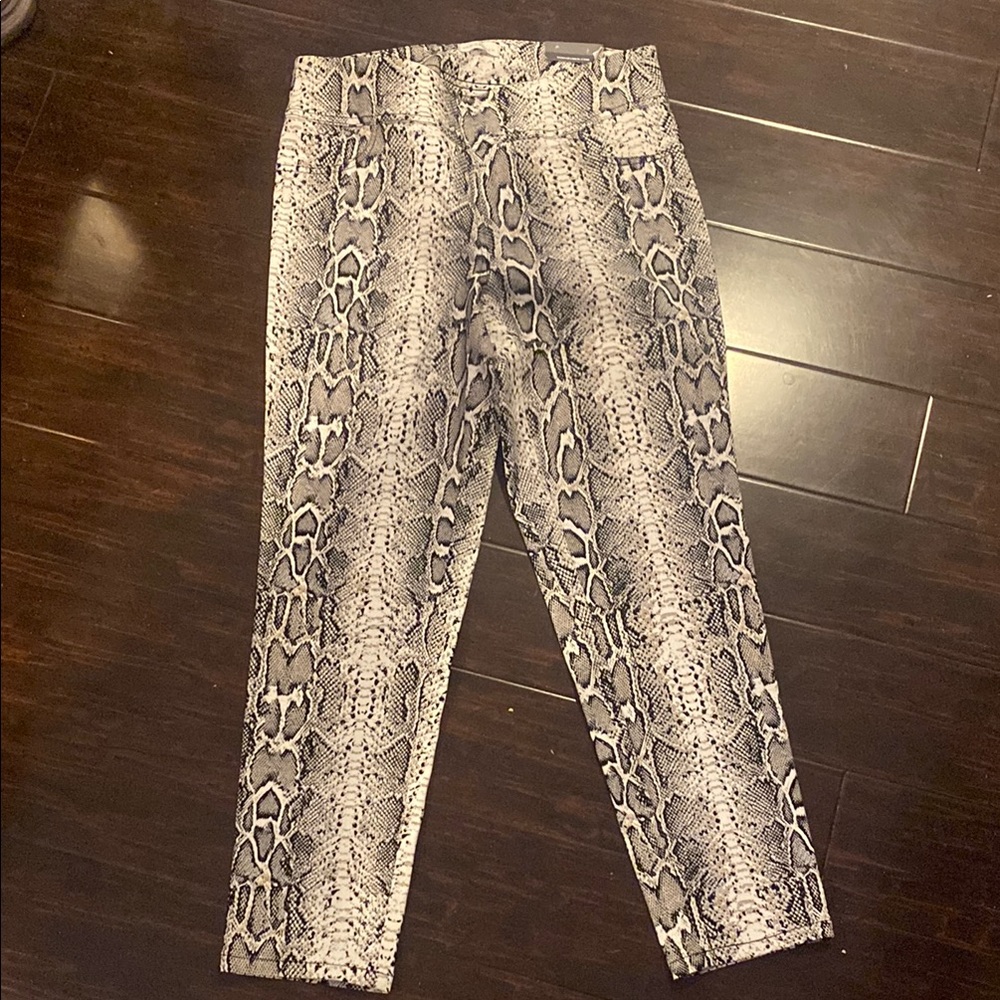 Snakeskin Print Pants